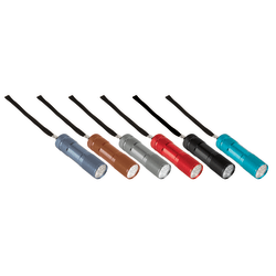 Office Depot® Brand 9-LED AAA Flashlight, 3 5/8"H x 1"W x 1"D, Assorted Colors