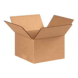 Partners Brand Corrugated Boxes, 8" x 8" x 5", Kraft, Pack Of 25