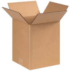 Partners Brand Corrugated Boxes, 8" x 8" x 10", Kraft, Pack Of 25