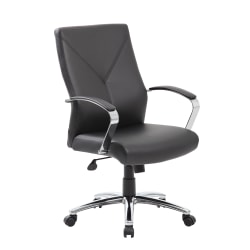Boss Office Products Ergonomic High-Back Chair, Black