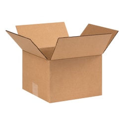 Partners Brand Corrugated Boxes, 9"L x 9"W x 6"H, Kraft, Pack Of 25