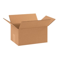 Partners Brand Corrugated Boxes, 10"L x 7"W x 5"H, Kraft, Pack Of 25