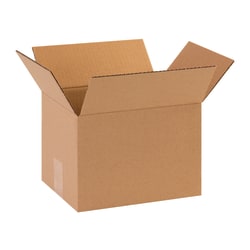 Partners Brand Corrugated Boxes, 10"L x 8"W x 7"H, Kraft, Pack Of 25