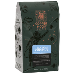 Copper Moon® Coffee Whole Bean Coffee, Tropical Coconut, 2 Lb Per Bag, Carton Of 4 Bags