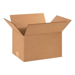 Partner's Brand Corrugated Boxes, 12"L x 9"W x 7"H, Kraft, Pack Of 25