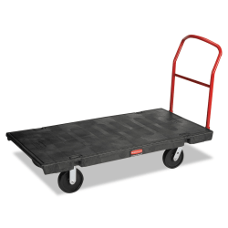 Rubbermaid® Commercial Platform Truck, 2,000 lb Capacity, 30 x 60 x 7, Black