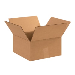 Partners Brand Heavy-Duty Single Wall Boxes, 12" x 12" x 6", Kraft, Pack Of 25
