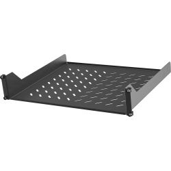 Vertiv 2U 19" Fixed Shelf 50lbs - 2U Rack Height x 19" Rack Width - Rack-mountable - Black - Metal - 49.60 lb Maximum Weight Capacity