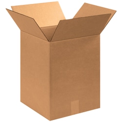 Partners Brand Corrugated Boxes, 12" x 12" x 16", Kraft, Pack Of 25