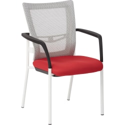 Office Star™ Low-Back Mesh Visitors Chair, Red