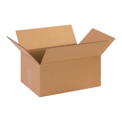 Partners Brand Corrugated Boxes, 13" x 9" x 6", Kraft, Pack Of 25