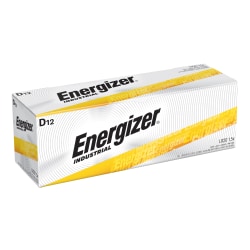 Energizer® Industrial D Alkaline Batteries, Pack Of 12