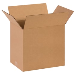 Partners Brand Corrugated Boxes, 14" x 10" x 12", Kraft, Pack Of 25