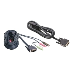 IOGEAR 6ft Dual View Dual-Link DVI, USB KVM Cable Kit with Audio (TAA Compliant)