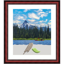 Amanti Art Rubino Wood Picture Frame, Opening Size 23" x 27" (Matted To 20" x 24"), Cherry Scoop