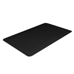 Crown Industrial Deck Plate Antifatigue Mat, 24" x 36", Black