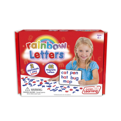 Junior Learning Magnetic Rainbow Letters, Pre-K, Pack Of 62 Letters