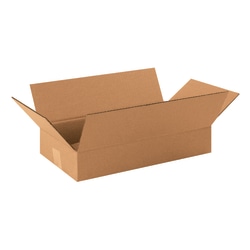 Partners Brand Corrugated Cartons, 16" x 9" x 3", Kraft, Pack Of 25