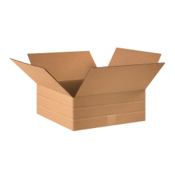 Office Depot® Brand Multi-Depth Corrugated Cartons, 6" x 16" x 16", Kraft, Pack Of 25