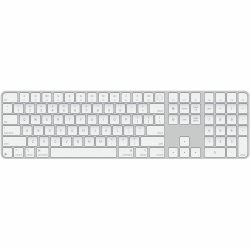 Apple Magic Keyboard - Wired/Wireless Connectivity - Bluetooth - USB Type C Interface - Multimedia Hot Key(s) - macOS 15.1 - English (US), MXK73LLA