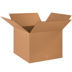 Partners Brand Corrugated Boxes, 18" x 18" x 14", Kraft, Pack Of 20