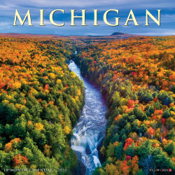 2026 Willow Creek Press Scenic Monthly Wall Calendar, 12" x 12", Michigan, January To December, 51917