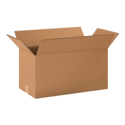 Partners Brand Long Corrugated Boxes, 20" x 10" x 10", Kraft, Pack Of 25