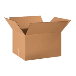 Partners Brand Corrugated Boxes, 20" x 16" x 12", Kraft, Pack Of 25