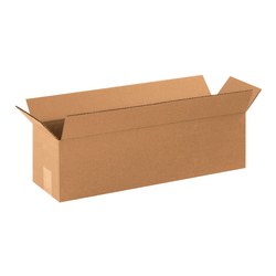 Partners Brand Corrugated Cartons, 22" x 6" x 6", Kraft, Pack Of 25