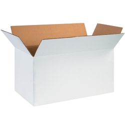 Office Depot® Brand White Corrugated Cartons, 24" x 12" x 12", Pack Of 25