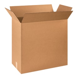 Partners Brand Corrugated Boxes, 24" x 12" x 24", Kraft, Pack Of 10