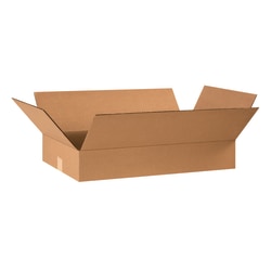 Partners Brand Flat Corrugated Boxes, 24" x 14" x 4", Kraft, Pack Of 25