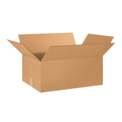 Partners Brand Corrugated Cartons, 24" x 16" x 10", Kraft, Pack Of 15