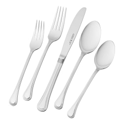 Henckels Astley 20-Piece Stainless Steel Flatware Set, Silver