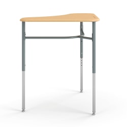 HON SmartLink 36"W Triangle Student Desks, Natural Maple, Set Of 2 Desks