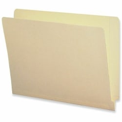 Sparco Shelf-Master 2-Ply End-Tab Folders, Letter Size, Manila, Box Of 100 Folders