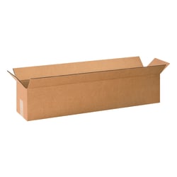 Partners Brand Long Corrugated Boxes, 30" x 6" x 6", Kraft, Pack Of 25