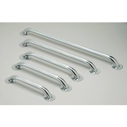 Medline Knurled Grab Bars, 32", Chrome, Case Of 3