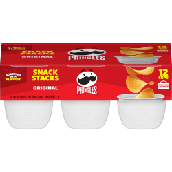 Pringles Potato Crisps Chips Snack Stacks, 8 Oz, 4 Pack Of Snack Stacks, Box Of 12 Snack Stacks