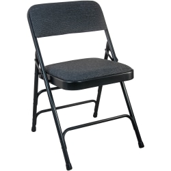 Flash Furniture Advantage Padded Metal Folding Chair, Black