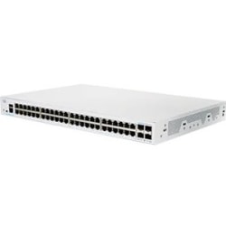 Cisco 350 CBS350-48T-4X Ethernet Switch - 48 Ports - Manageable - 2 Layer Supported - Modular - 51.01 W Power Consumption - Optical Fiber, Twisted Pair - Rack-mountable - Lifetime Limited Warranty