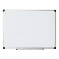 Office Depot® Brand Non-Magnetic Melamine Dry-Erase Whiteboard, 36" x 48", Aluminum Frame With Silver Finish