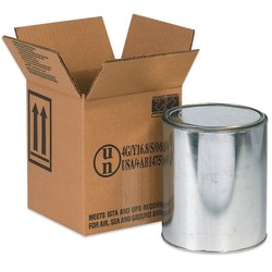 Partners Brand Brand Hazardous Materials Corrugated Cartons, 1 Gallon, 6 7/8" x 6 7/8" x 7 7/8", Pack Of 20