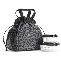 Fit & Fresh Cromwell Fashion Lunch Bag, 9"H x 6-1/2’W x 9-1/2"D, Black