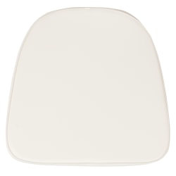 Flash Furniture Chiavari Cushion, Soft Fabric, 1-3/4"H x 16"W x 15-1/2"D, Ivory