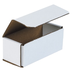Office Depot® Brand White Corrugated Mailers, 6" x 2 1/2" x 2 3/8", Pack Of 50