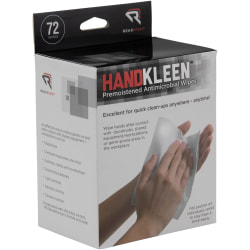 Read Right Handkleen Wipes - 5" x 7" - White - 72 / Box