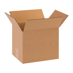Partners Brand Corrugated Boxes, 10"L x 8"W x 8"H, Kraft, Pack Of 25