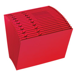 Office Depot® Brand Open-Top Expanding File, A-Z Tabs, 21 Pockets, Assorted Colors (No Color Choice)