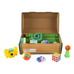 Office Depot® Brand Classroom Rewards Treasure Box, 9-1/4" x 5" x 5-1/4", Multicolor, Box Of 24 Pieces